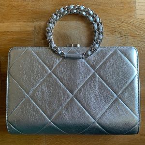 Chanel metallic In The Loop clutch excellent condition